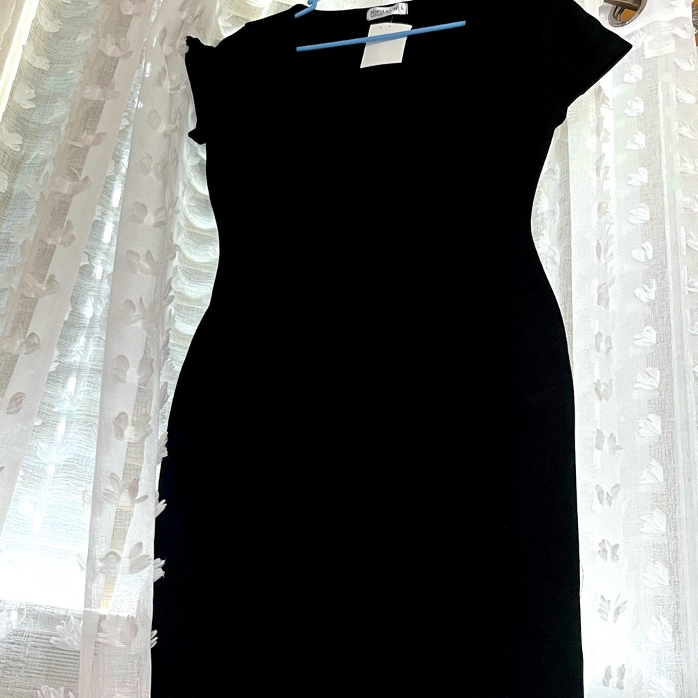 Large junior black dress